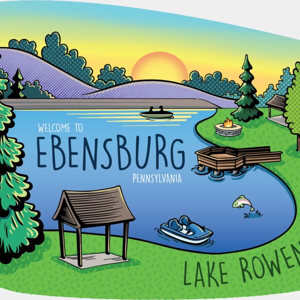 Lake Rowena Die Cut Sticker Thumbnail